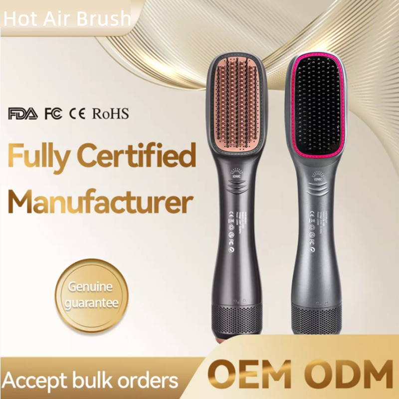 110V AC Dryer Styler Hot Air Comb , 60Hz Electric Heated Hair Brush