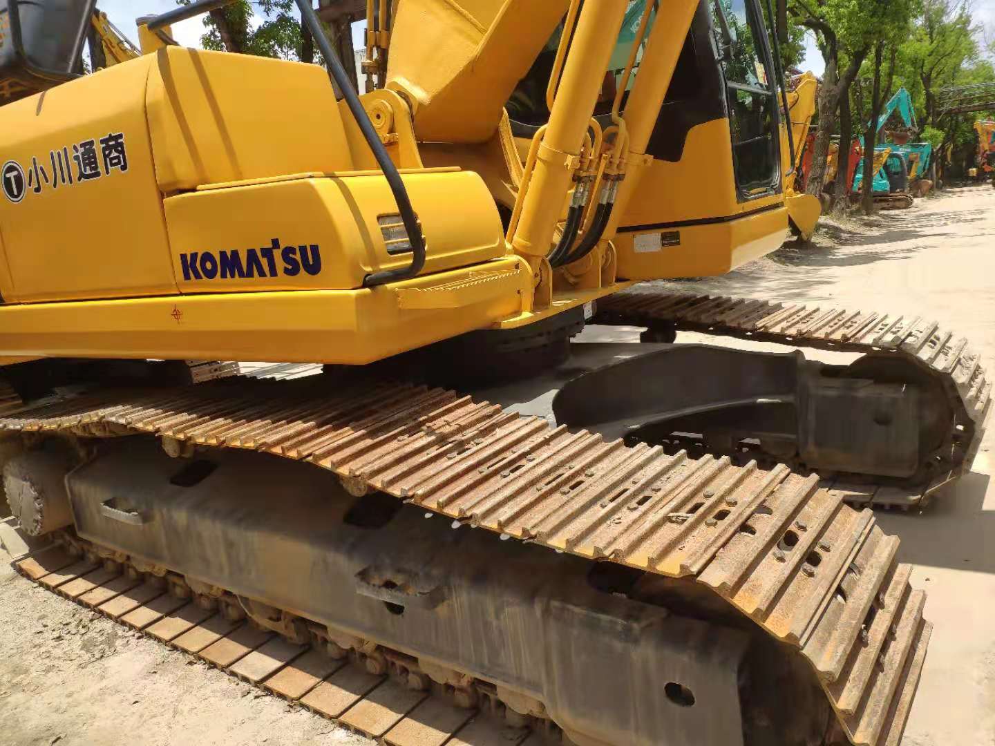 20 Ton Komatsu Hydraulic Crawler Excavator 107KW 3800 Hours in Spain Yellow