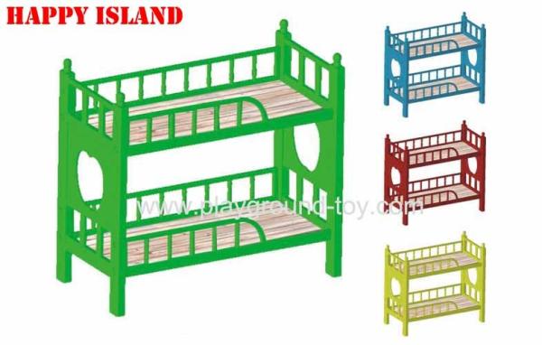 Preschool Furniture Plastic Bunk Bed Nursery Classroom Furniture With Different