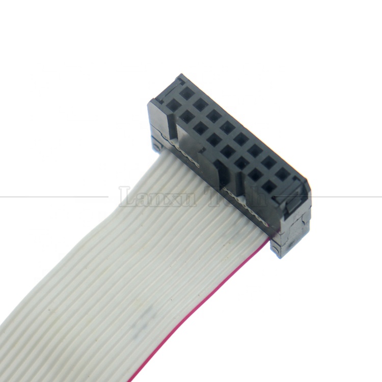 Female to Female 16 PIN 1.27mm Pitch IDC 2.54mm Connector GPIO Grey Flat Ribbon Wire Cable for Hard Drives CD Raspberry Pi