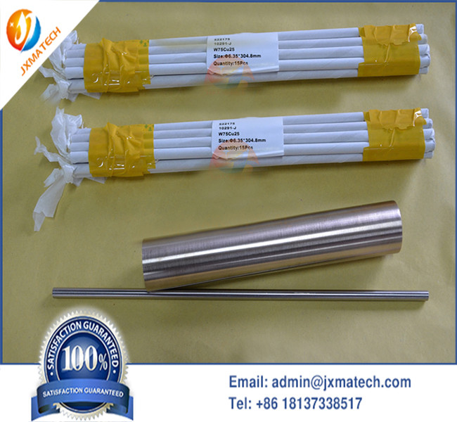 Copper Tungsten Alloy Products W90Cu10 EDM Tungsten Copper Rod W75Cu25