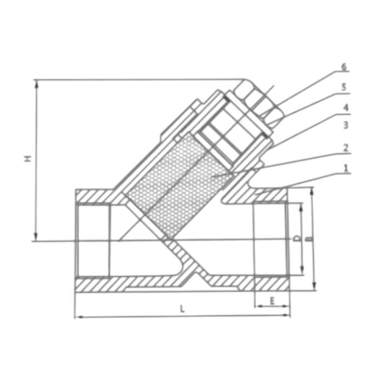 Stainless Steel Female Thread Y Strainer Used on Water Pipe Pn16