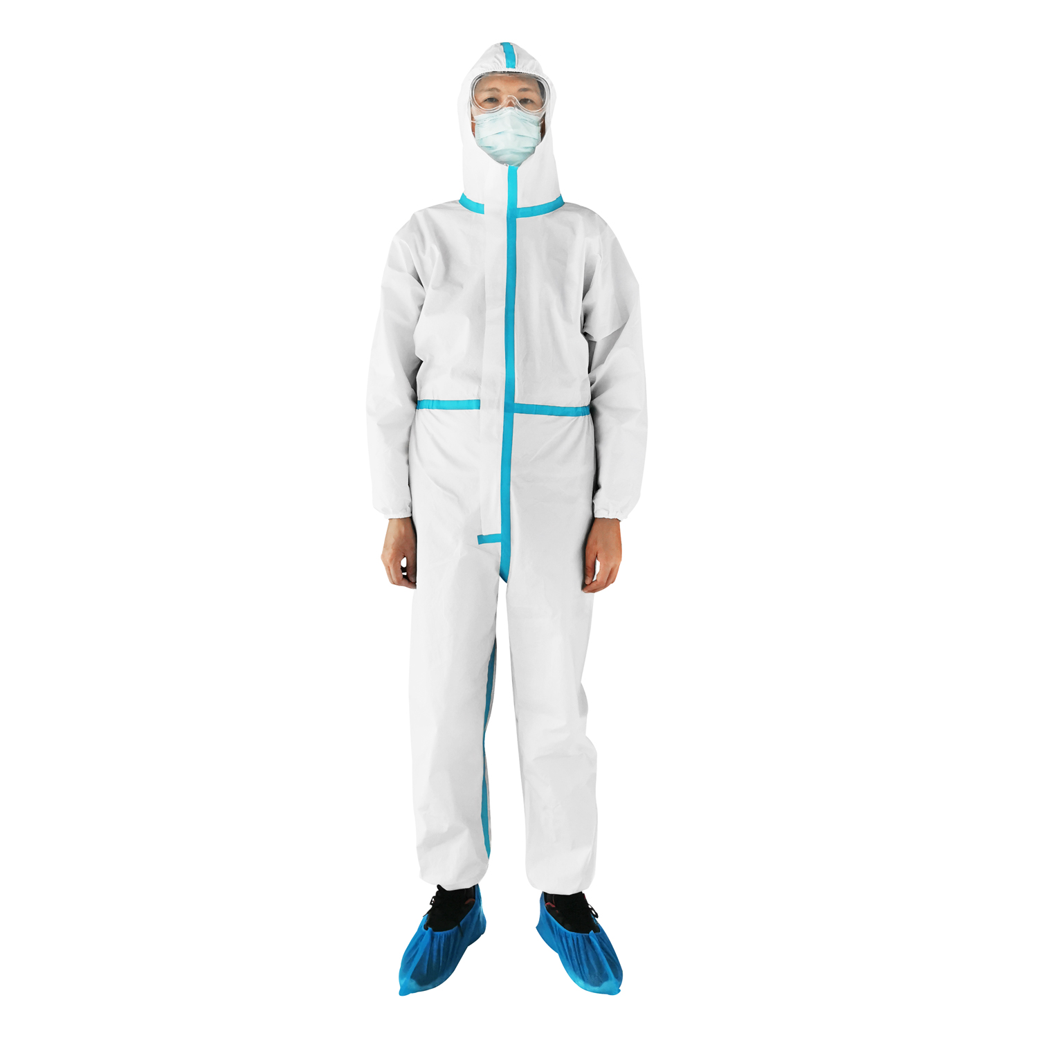 Waterproof  Labor Use Disposable Hospital Coverall clothing Anti-virus gown