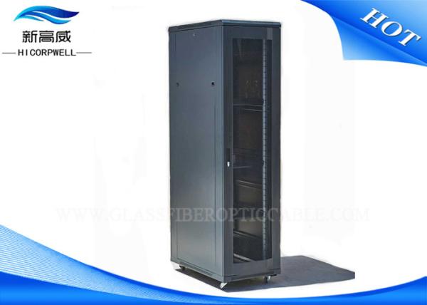 FTTH 42U Stand Cabinet Fiber Optic Patch Box , Network Fiber Optic Cable Patch