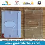 Double Cards Type Plastic Transparent Clear ID Business Card Badge Holders Ready