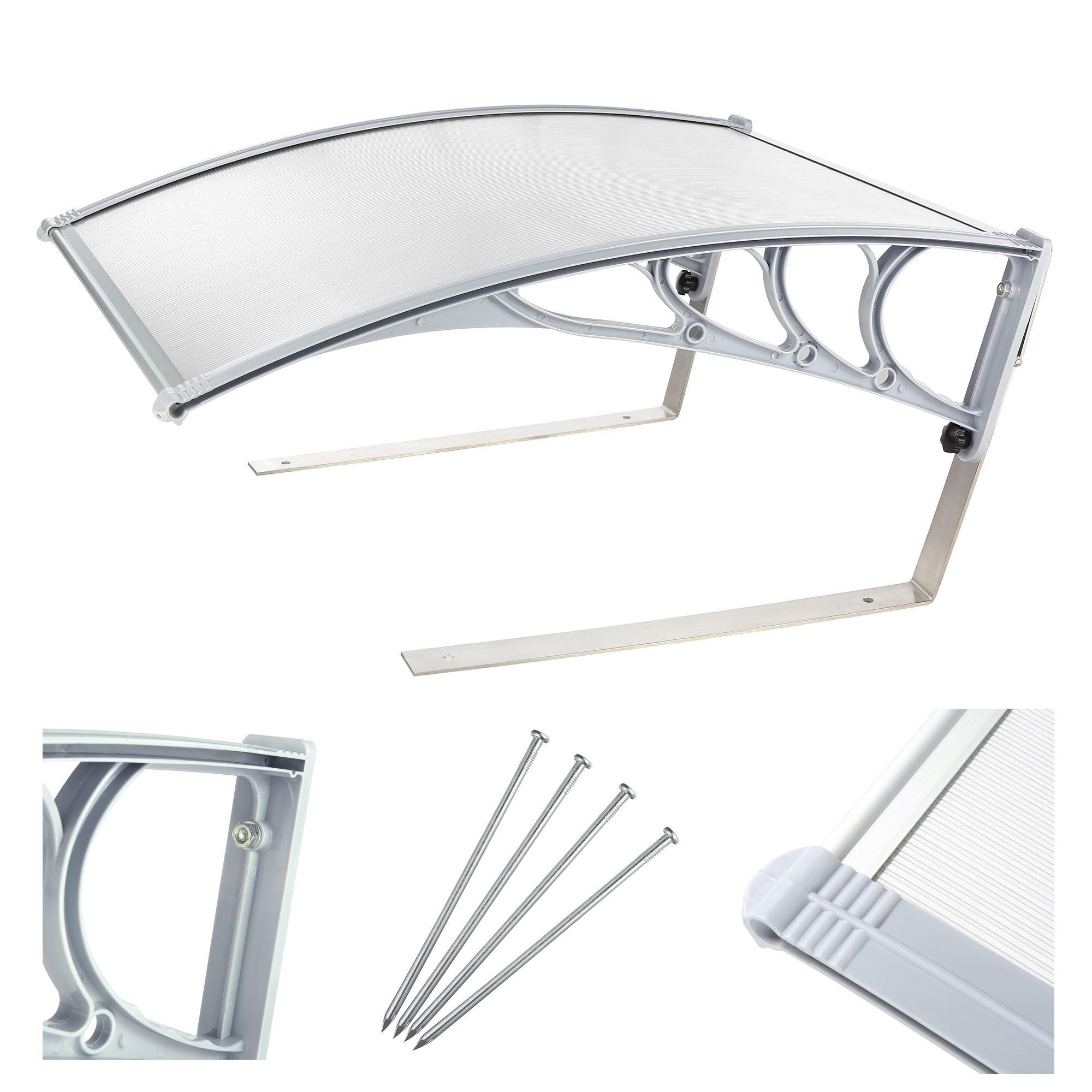 Clear Glass Roof Two ABS Brackets 8.3kgs Robot Mower Garage
