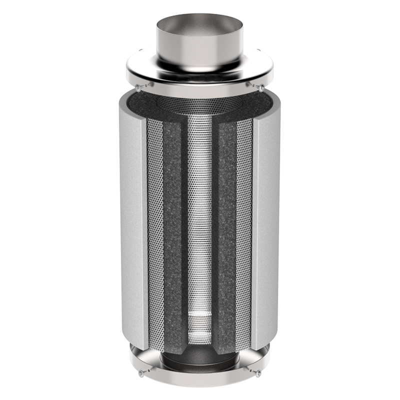 Stainless Hydroponics Indoor Plants Growing 4-12 Inch Carbon Air Filter for Cooling Air