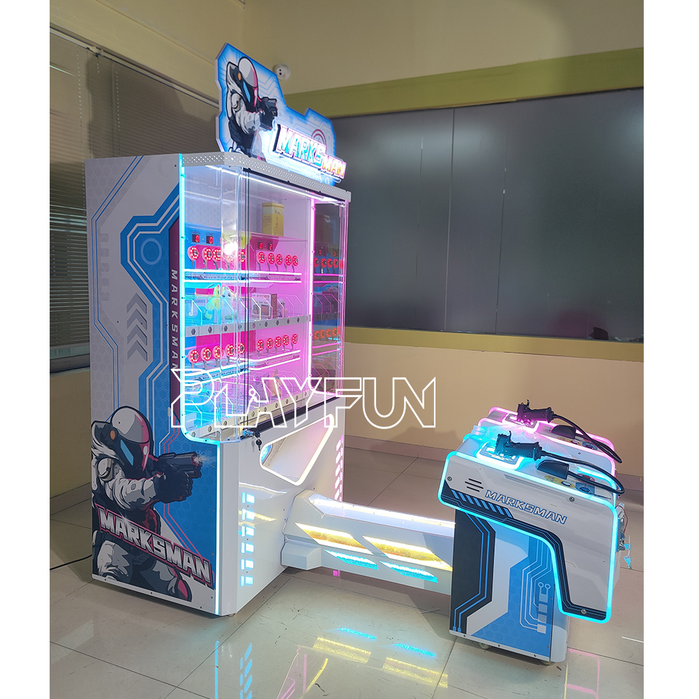 2024 Playfun New Coin Operated Marks Man Gun Shooting Prize Arcade Games Machine
