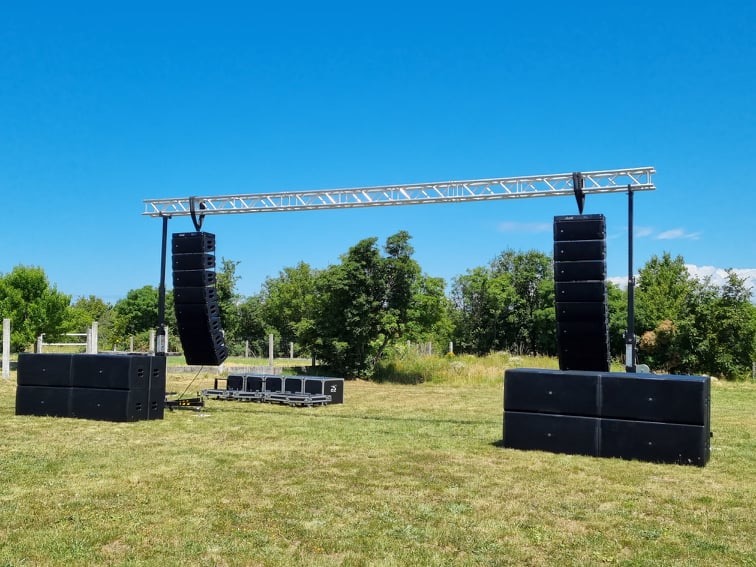 ARE Audio Waterproof Dual 10 Inch Full Range PA System Professional Speakers for Outdoor Indoor