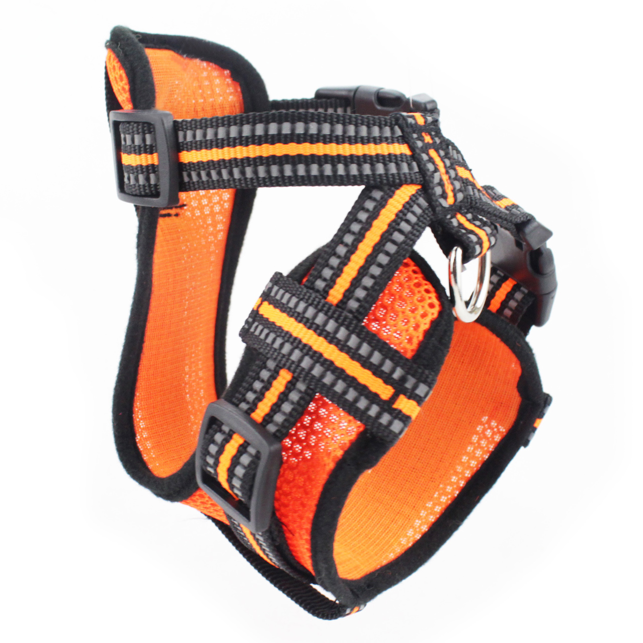 Reflective Pet Dog Harness And Leash No Pull Reversible Padded Adjustable Step In Mesh