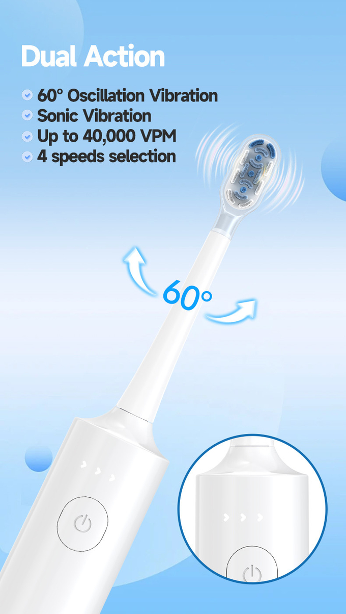 Oral Irrigator 1000ml Teeth Washing Machine Display Screen 2IN1 Electric Water Flosser with Toothbrush