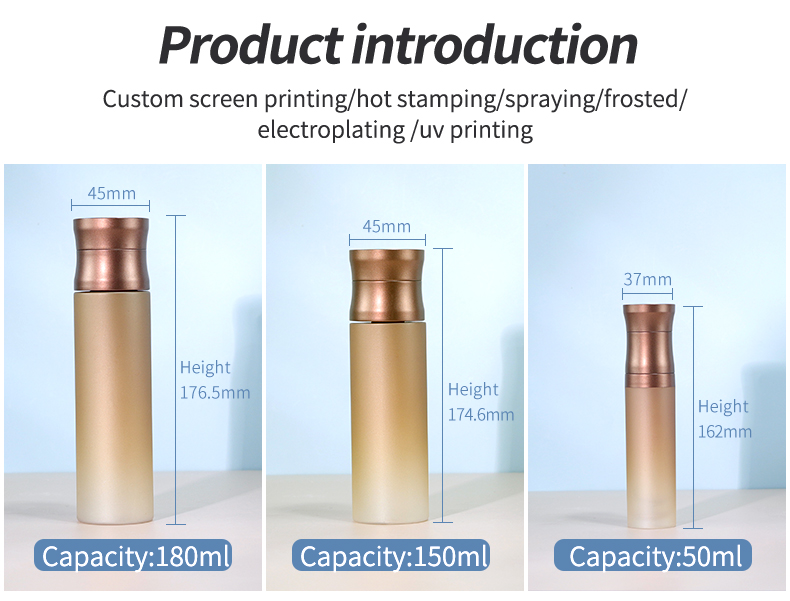 150ml Empty Skincare Jars Cosmetic Lotion Spray Pump Bottles With Acrylic Packaging Base Material Acrylic
