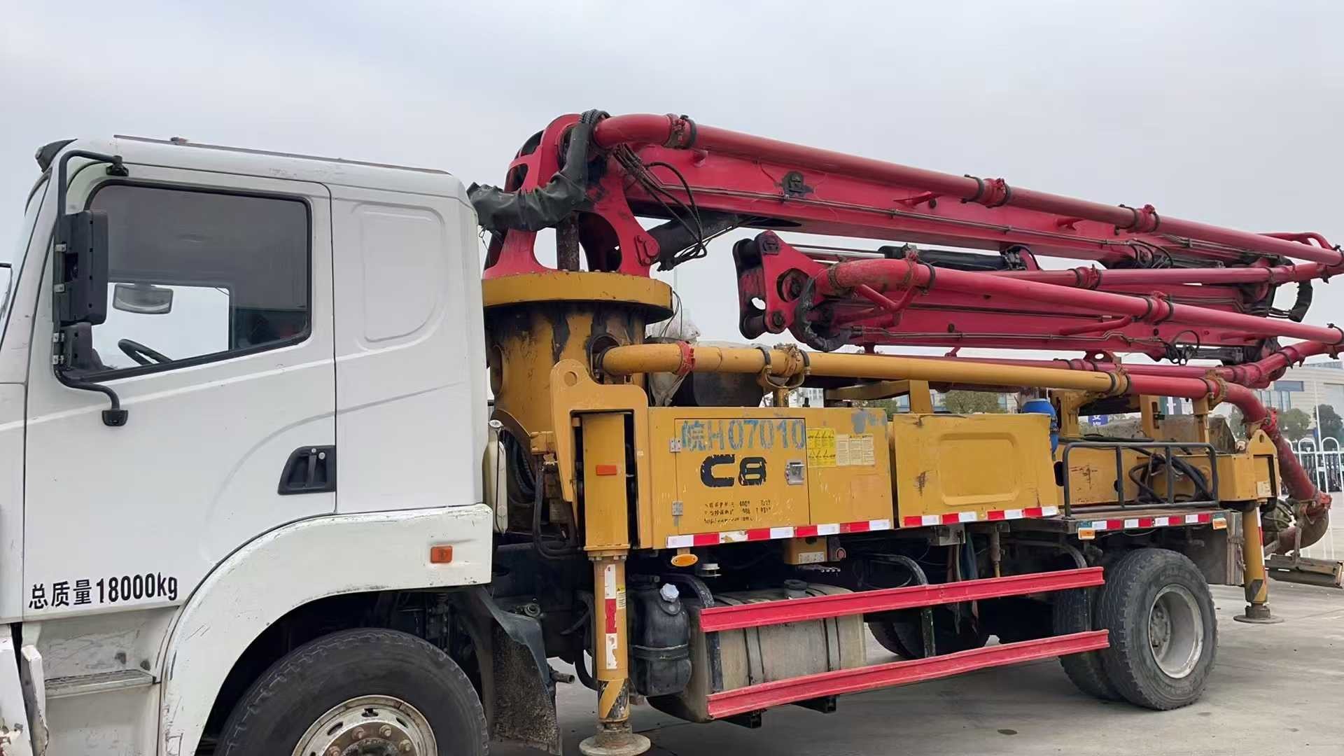 Sany 30m concrete pump truck parameters "SYM5180THBES concrete pump truck configuration"