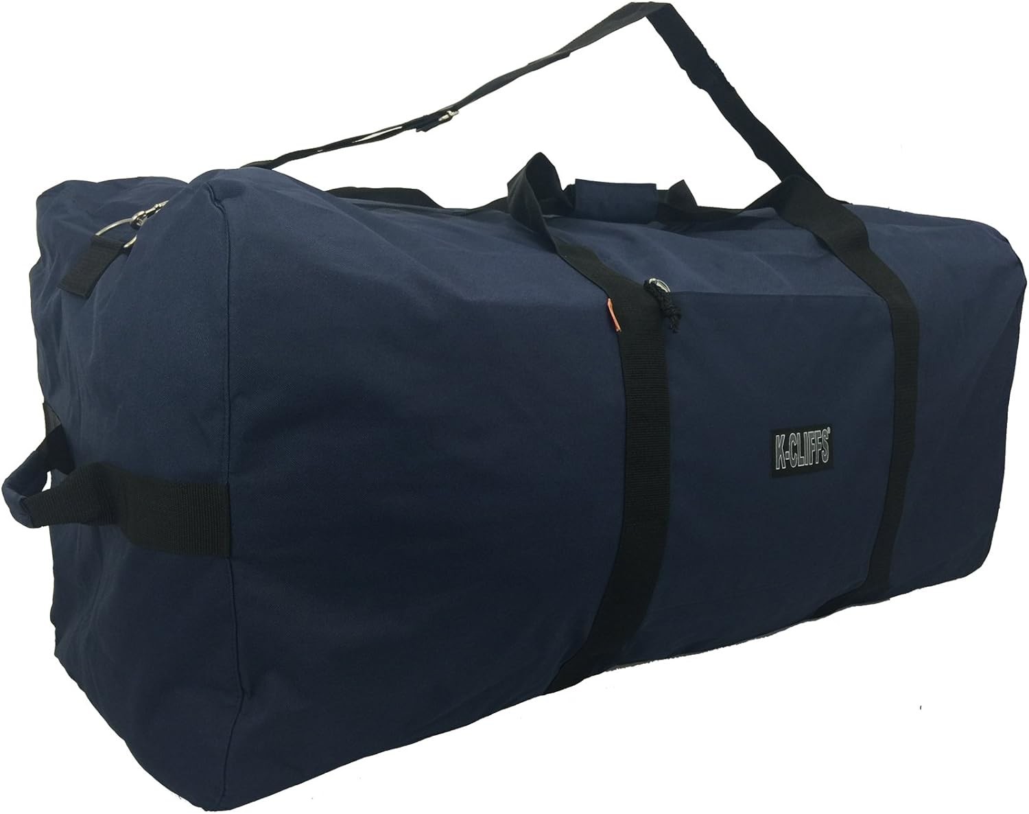 HEAVY DUTY CARGO DUFFEL LARGE SPORT GEAR DRUM SET EQUIPMENT HARDWARE TRAVEL BAG ROOFTOP RACK BAG (36" X 17" X 17", NAVY)