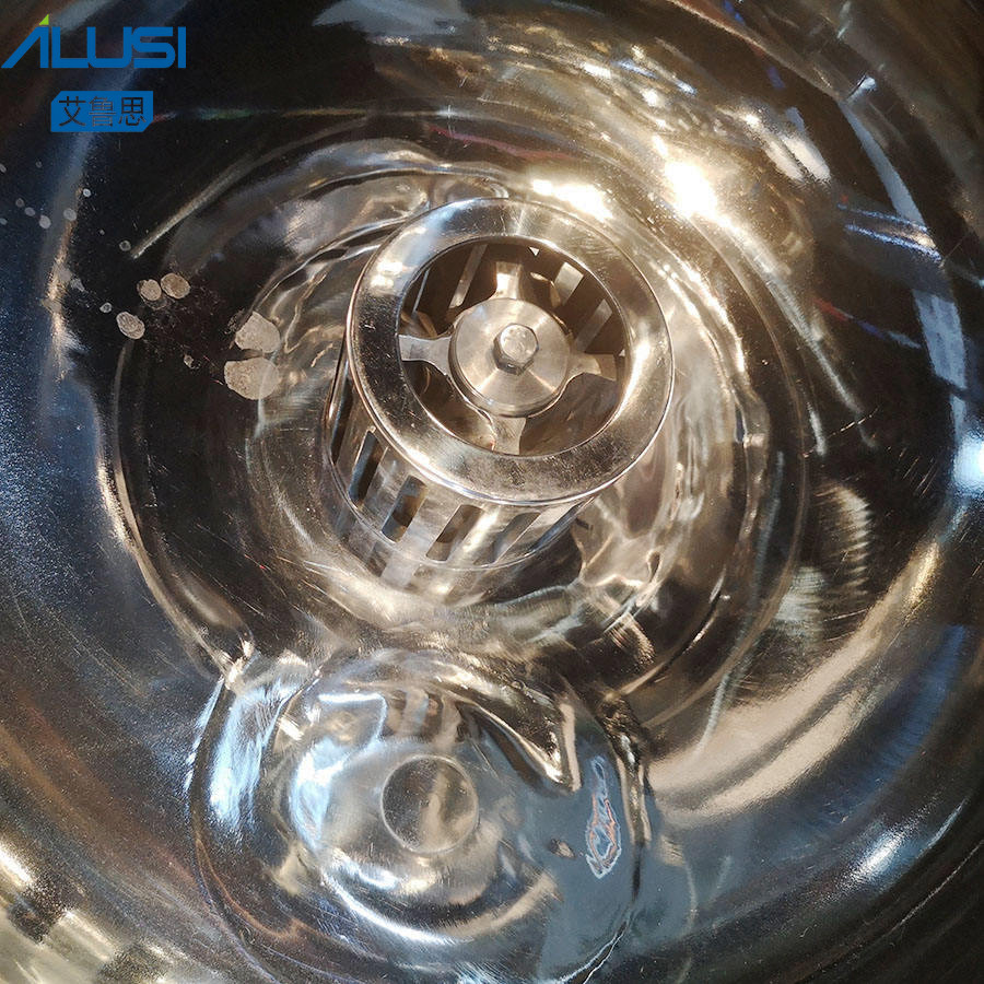 Hydraulic Cylinder Stainless Steel Vacuum Emulsifier Mixer Toothpaste Making Machine