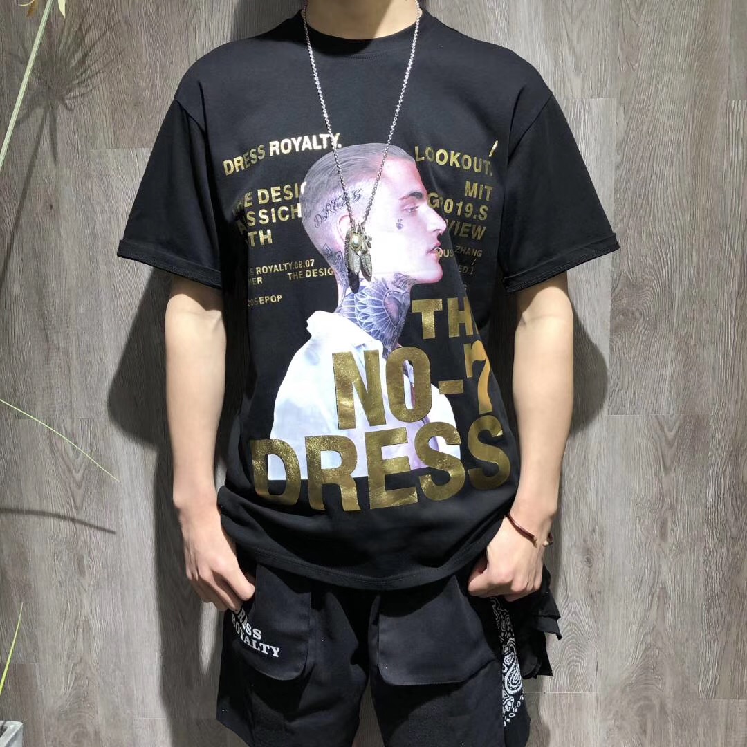 Custom Short Sleeve Fashionable Mens T Shirts / Casual Cool Printed T Shirts