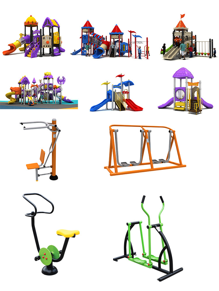Kindergarten Childrens Plastic Slide , Durable Toddler Swing And Slide Set