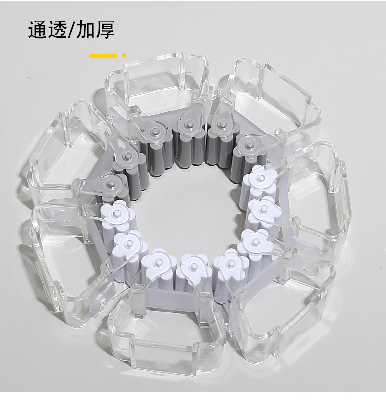 Non Punch Mop Clamp Booth Rack Fixed Clip Hook Bathroom Wash Sets
