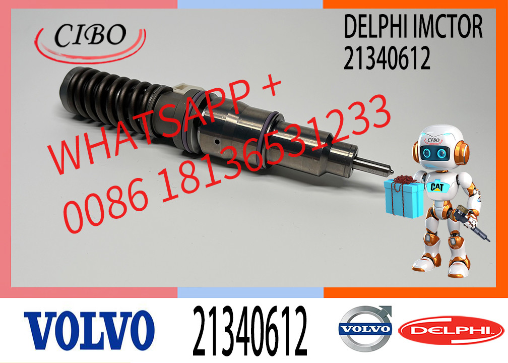 Excavator Parts Injector Diesel 21340612 BEBE4D24002 Nozzle Injector VOE21340612 D13 Engine Injector