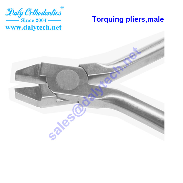 Torquing pliers , male of dental products from orthodontic instruments list