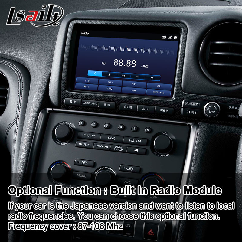 Lsailt 7 Inches Android Multimedia Replacement HD Screen for Nissan GTR R35 GT-R JDM 2008-2010