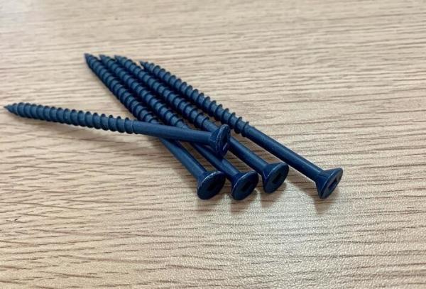 Blue Ruspert 1000 Hours Square Drive SCK Head 80mm Screws , Chipboard Flooring