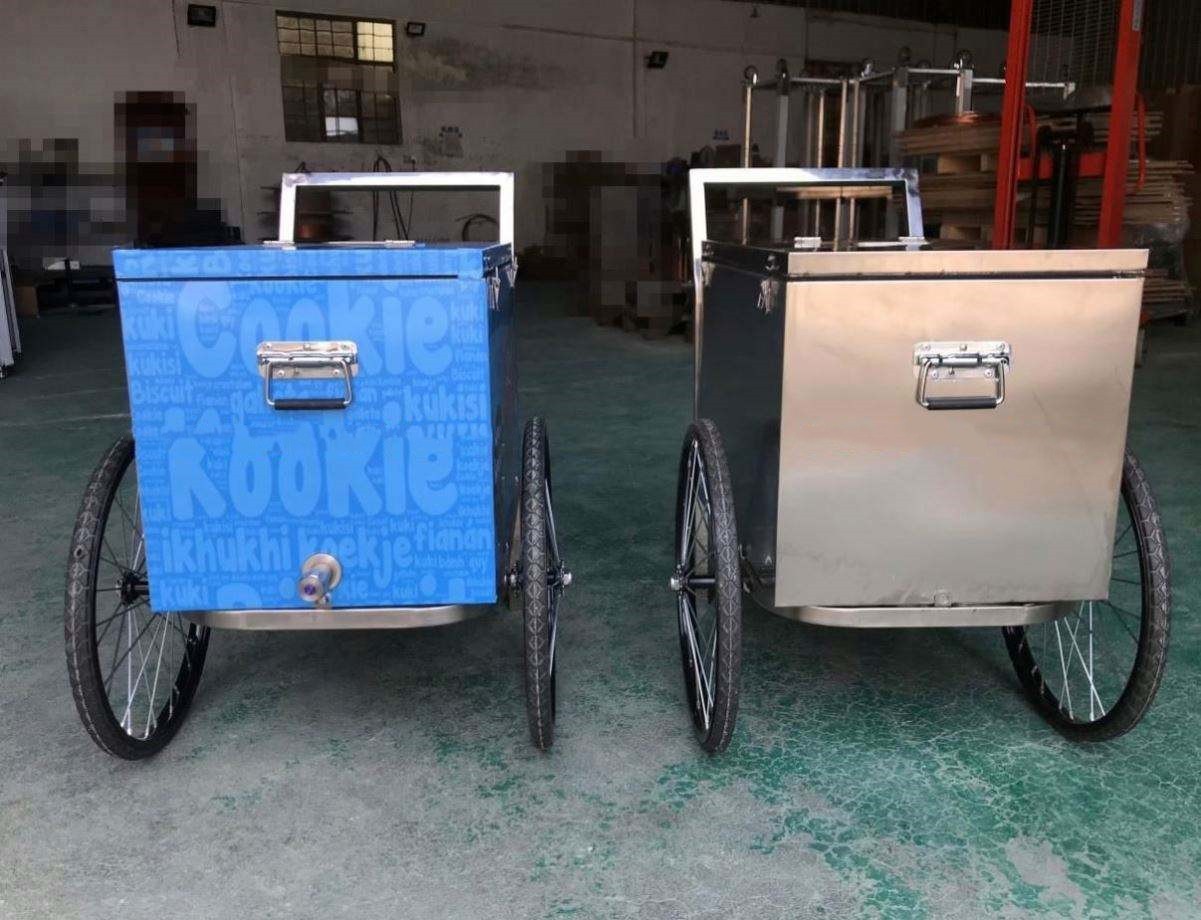 Africa popsicle ice cream cart,ice cream push cart with umbrella