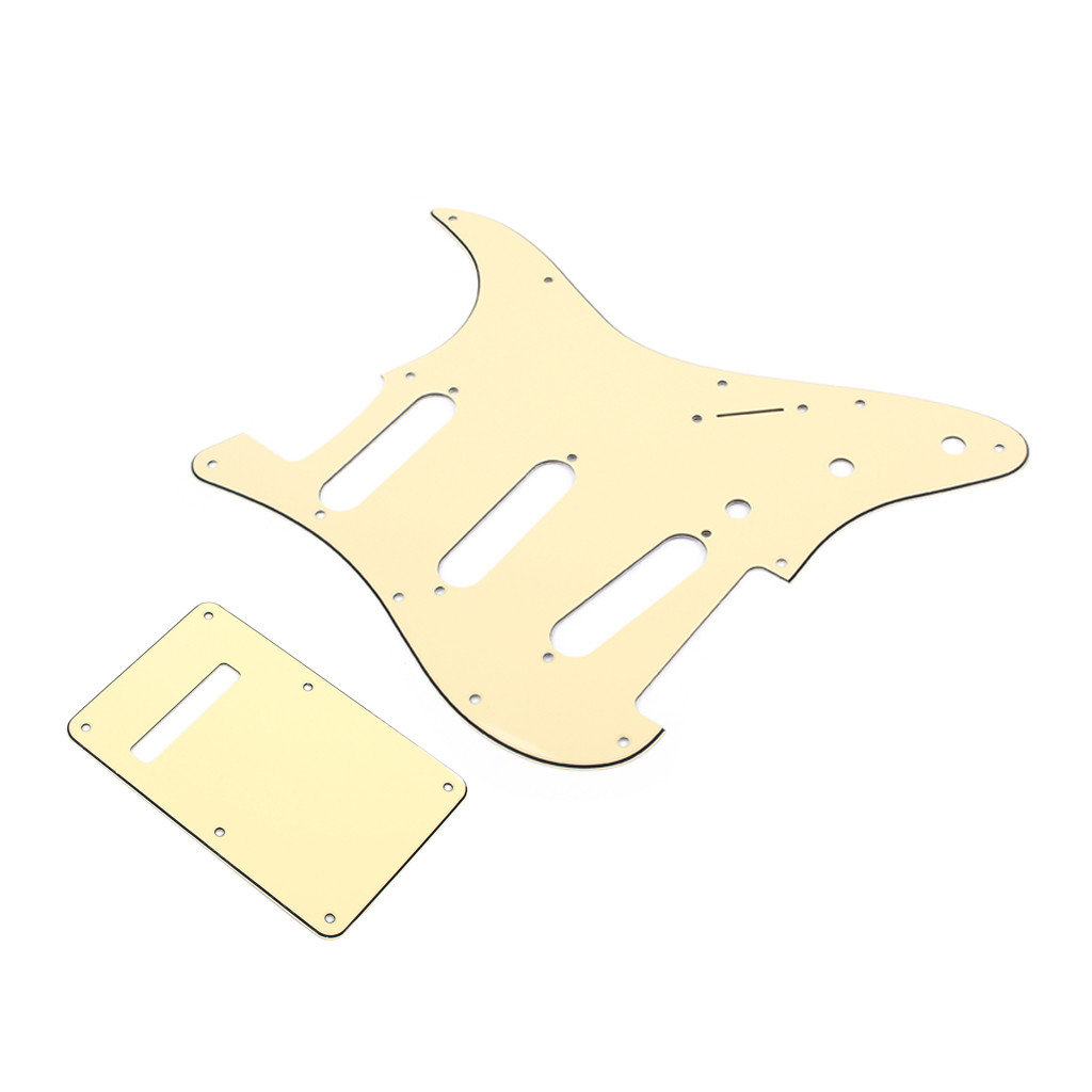 2.2mm Thickness Custom Stratocaster Pickguard Cream Scratch Plate Back Plate
