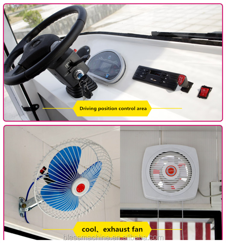 Customized Outdoor Fast Food Hygiene Standards Manufacture Bus Type Food Carts
