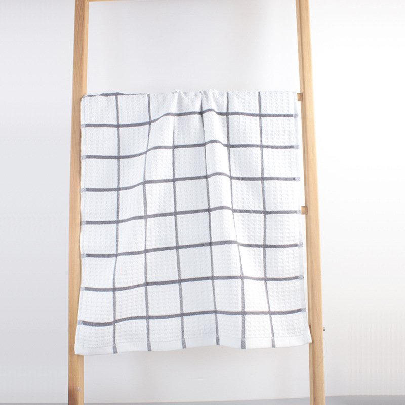 Highly Durable 100% Cotton Solid Jacquard Terry Towel Custom Jacquard Cleaning Towel