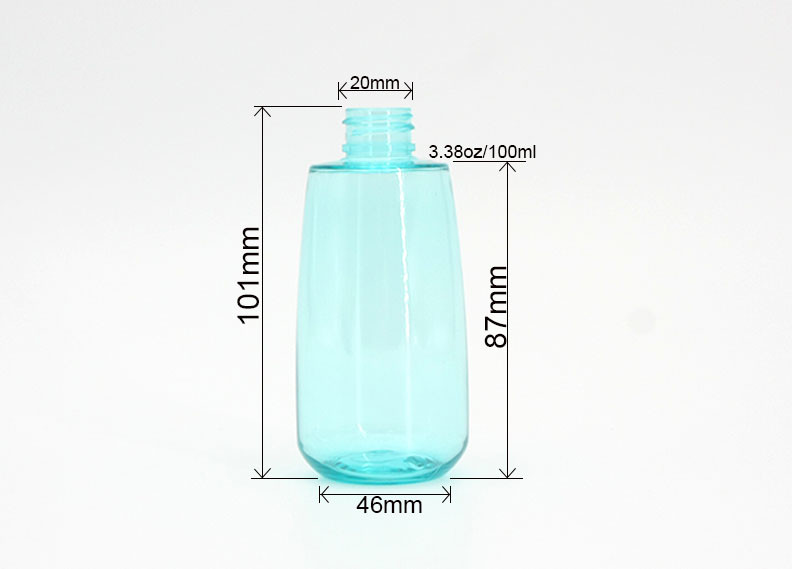87mm 3.38oz Screw Cap Lotion Pump Bottle Sprial Mouth