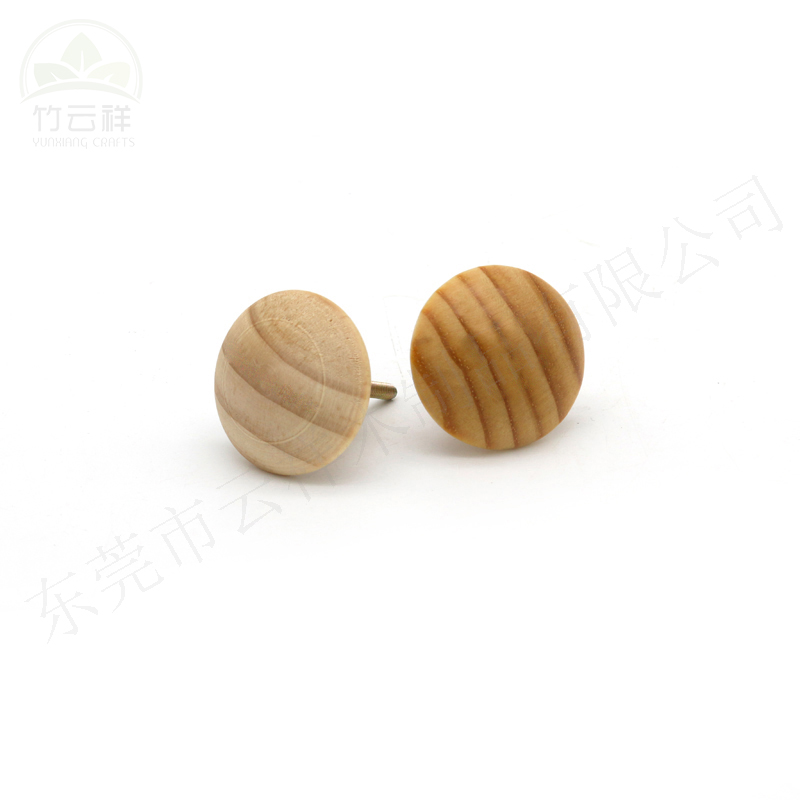 Mushroom Style Handle with Screw Wholesale Wooden Knob Cabinet
