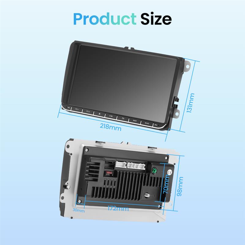 Android 11 Car Stereo Screen for VW Volkswagen Amarok Magotan Touran Polo MK5 SKODA 2 Din