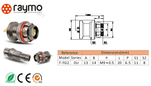 UR02 Panel Mounted Waterproof Circular Connector Ultimate High Performance