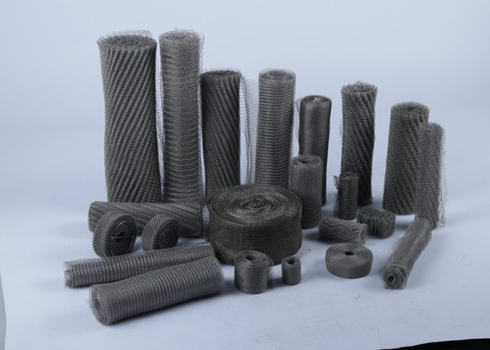 100mm SS321 0.23mm Wire Compressed Knitted Mesh For Gas Liquid Filter Screen