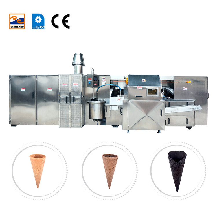 Multifunctional automatic rolling waffle baking equipment , 51 cast iron baking templates.