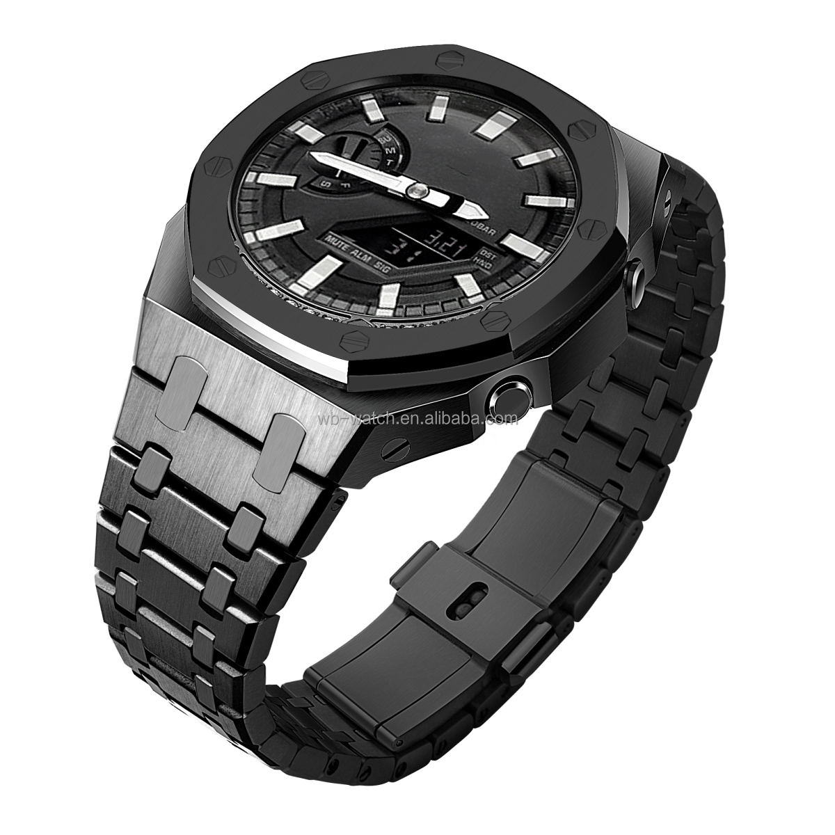 Replacement Watch Mod Kit For Casio Ga2100 Stainless Steel Watch Band And Case Luxury