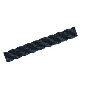 Marine Black Polyester Double Twisted 3 Strands Mooring Rope