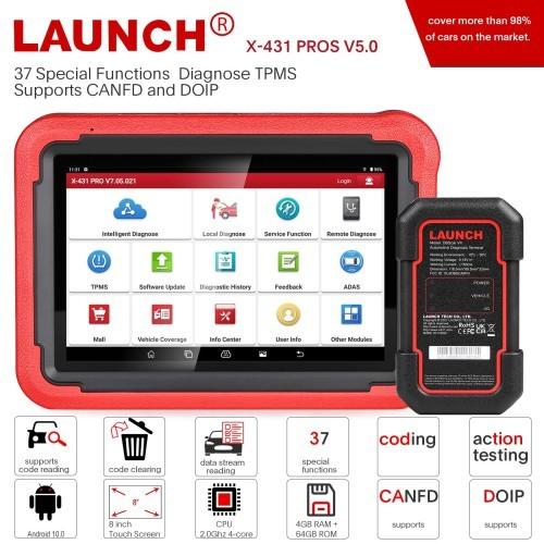 Original Launch X431 Scanner X431 Pros for 98% of Cars on the Market with 37