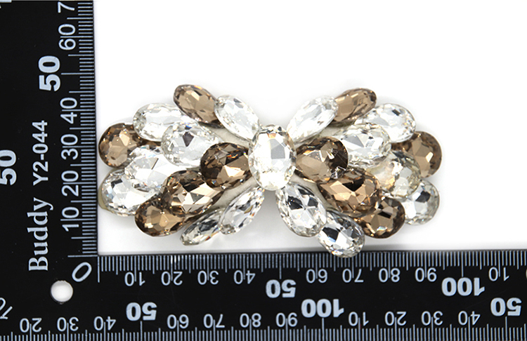 Custom Women'S Decorative Shoe Clips High Rhinestone Bow Hair Ornaments