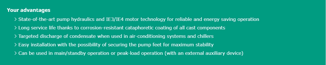 Universal Glanded Pump Double Head High Pressure Centrifugal Water Pump Wilo Atmos GIGA D