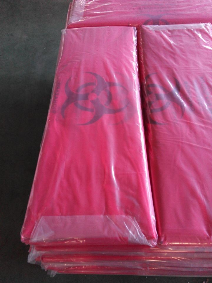 Hazardous Waste Yellow Plastic Bag Asbestos Garbage Bag,large size thicker LDPE asbestos remove bags,asbestos garbage ba