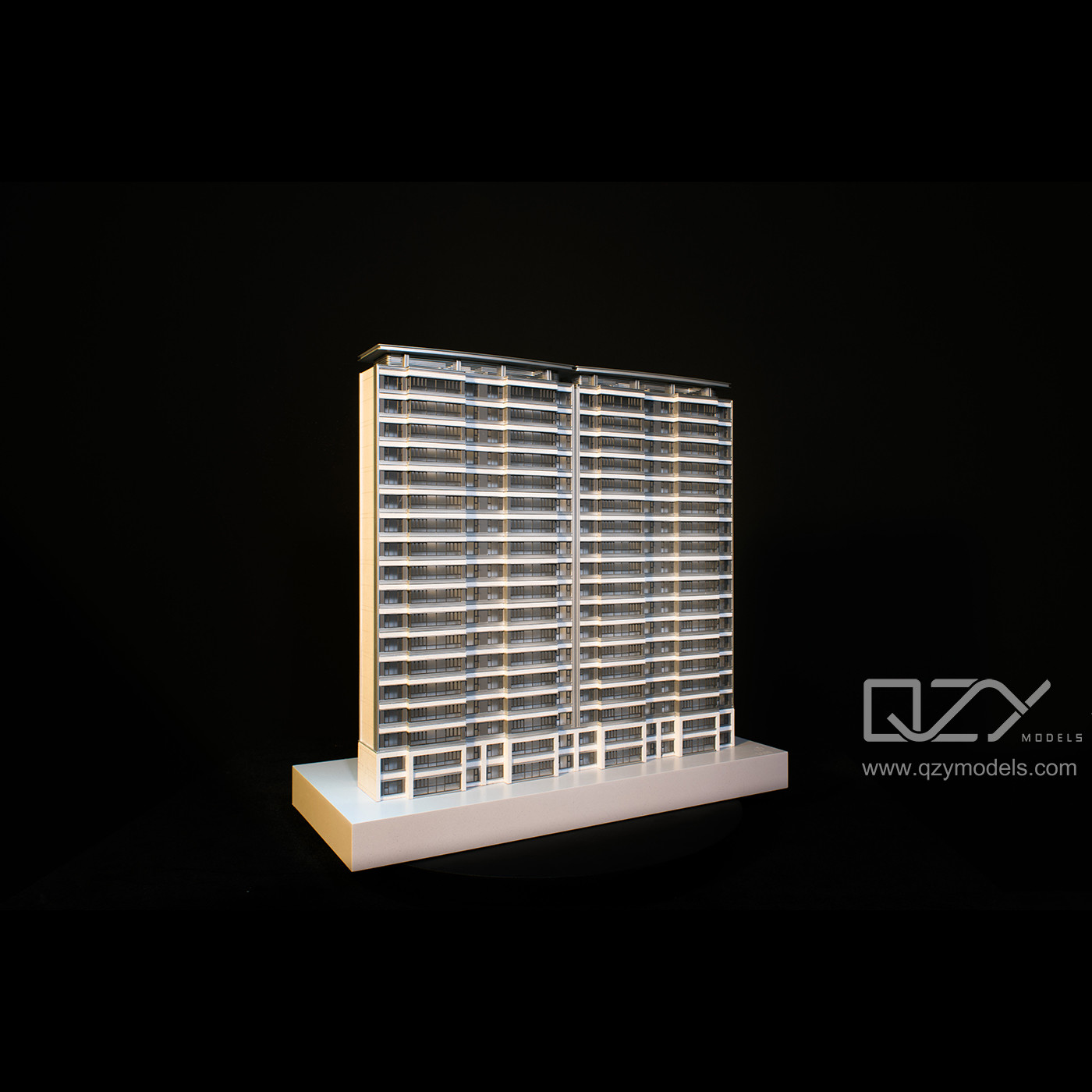 LWK 3D Skyscraper Architecture Structural Model 1/100 Hangzhou Zhonghai Residence