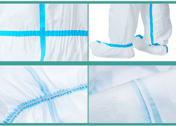 Oem Breathable SF Disposable Protective Coverall Suit For Personal Safety