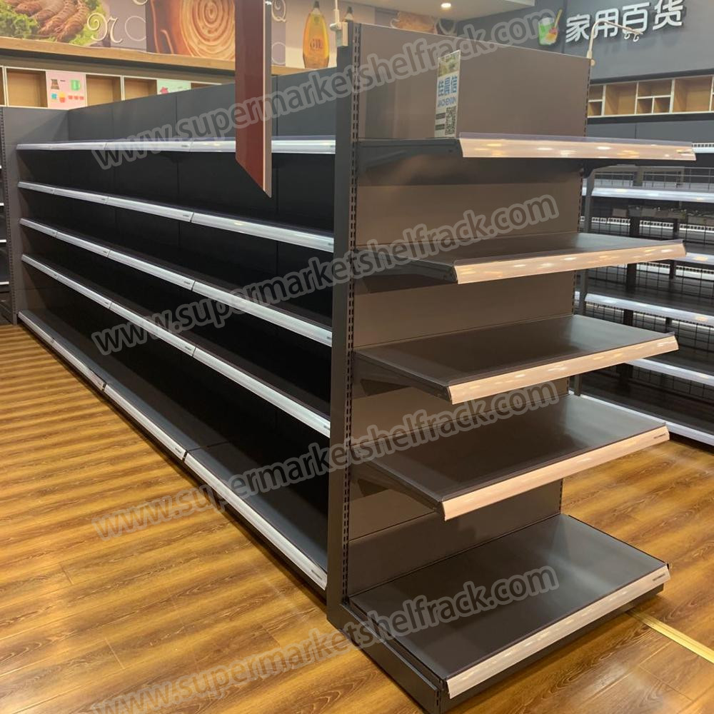 Supermarket Store Shelf Convenience Store Gondola Rack Display Steel Groceries Shelves