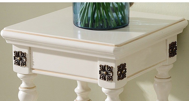 Concise White Console Desktop Pot Holder Flower shelf
