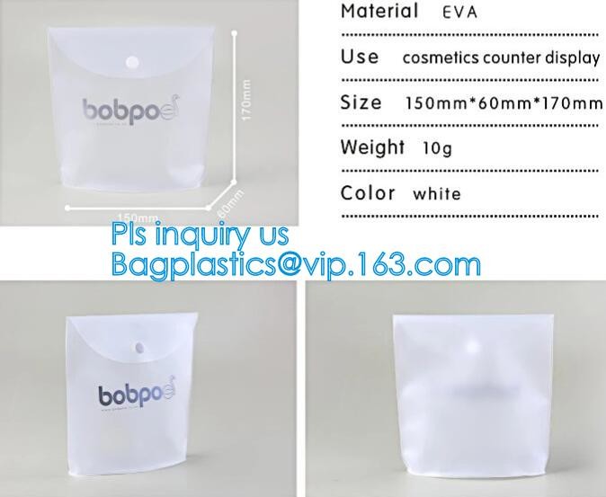 PVC Makeup bag Organiser Black Frosted translucence plastic pvc bag transparent bag, korean cosmetic bag makeup, handle