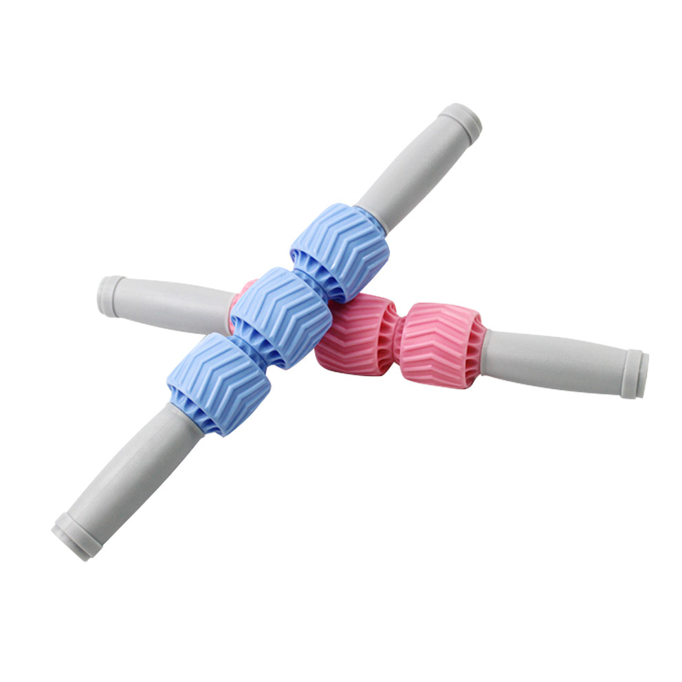 Pink 31*4.5cm Fitness Massage Roller Ball Stick Muscle ZHIHUI Reaction Training
