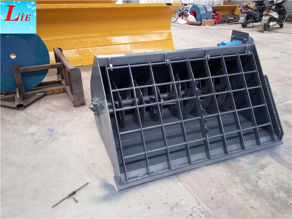 China skid steer bucket mixer skid steer mixer attachments 72" skid steer concrete mixer