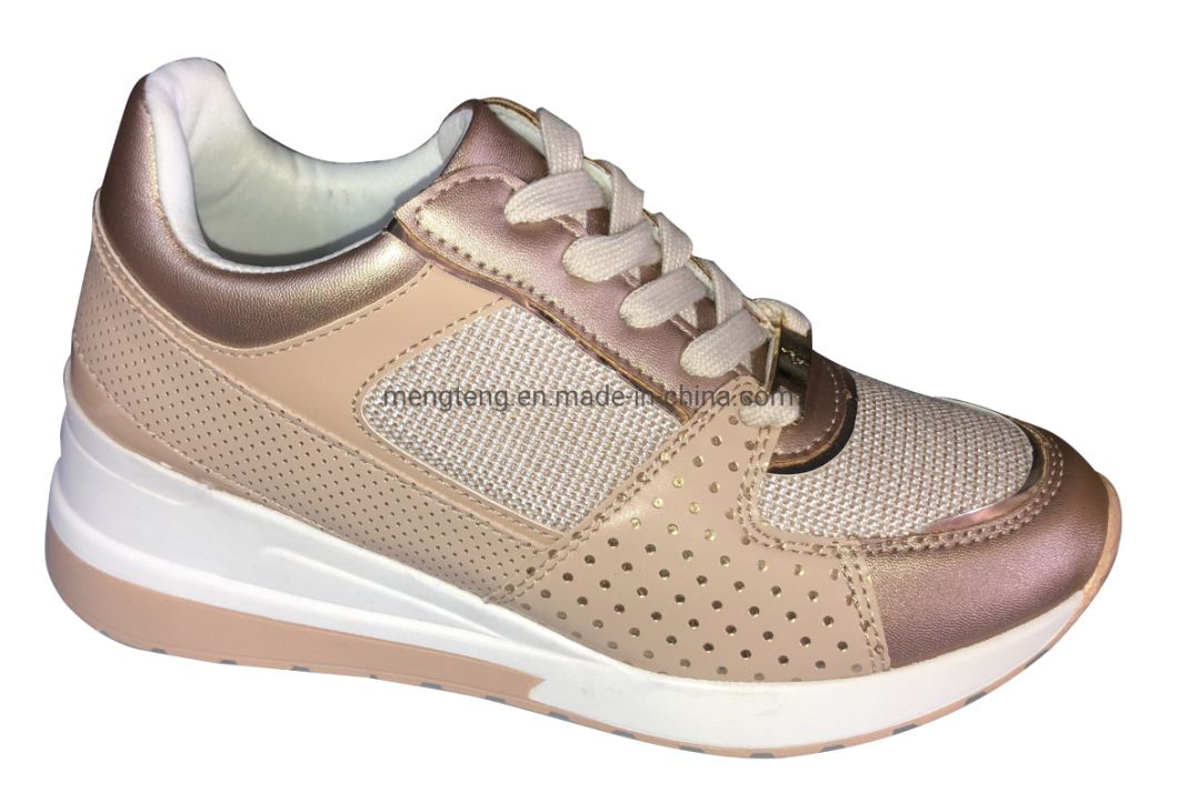 Hot Selling Women′s Fashion Shoes Suede Leather Sneaker Sport Shoes Walking Jogging Running Shoes Casual Shoes PU Shoes High Heel Shoes